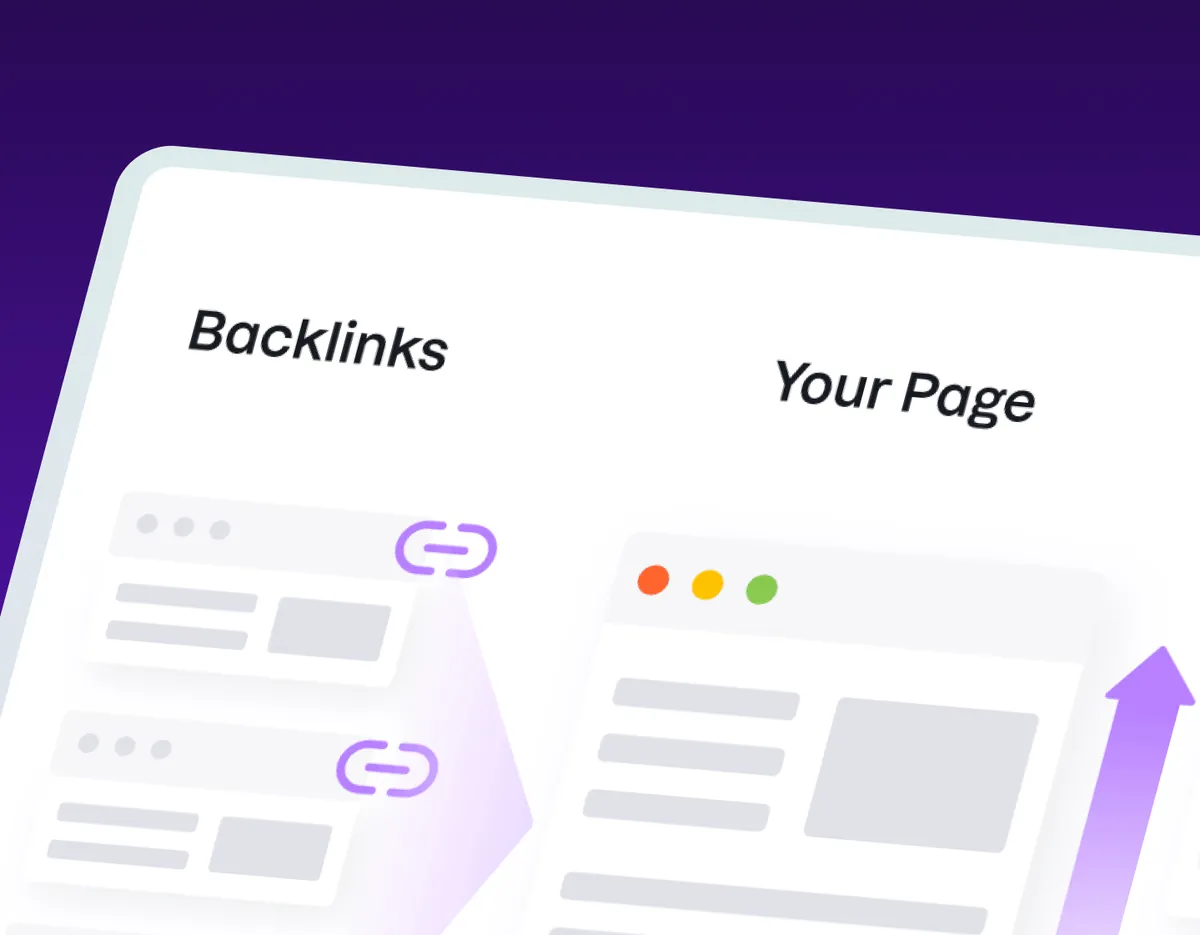 Illustration of backlinks pointing from other pages to your page
