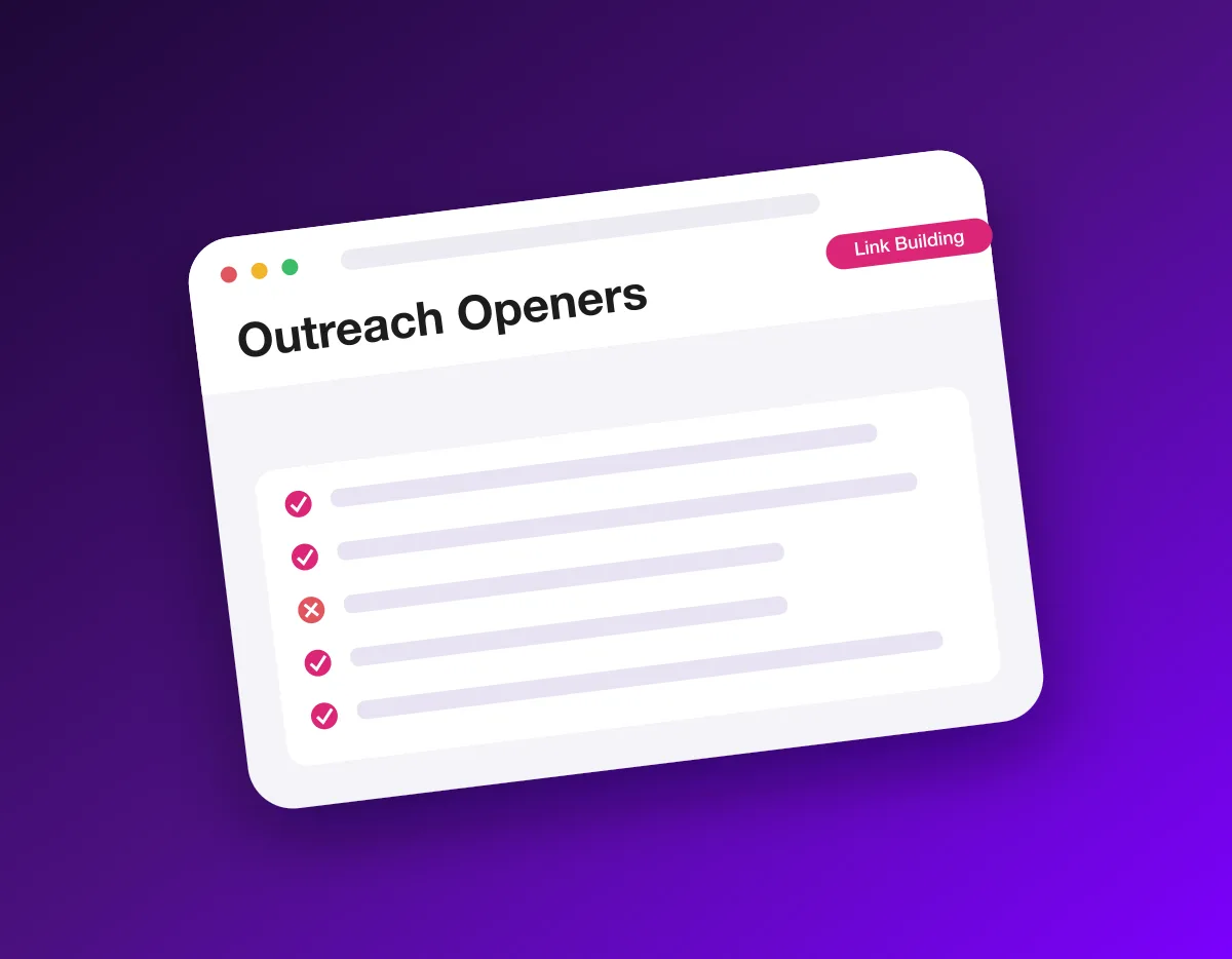 A personalized outreach opener generated from a target site's real content, next to the generic template it replaces.
