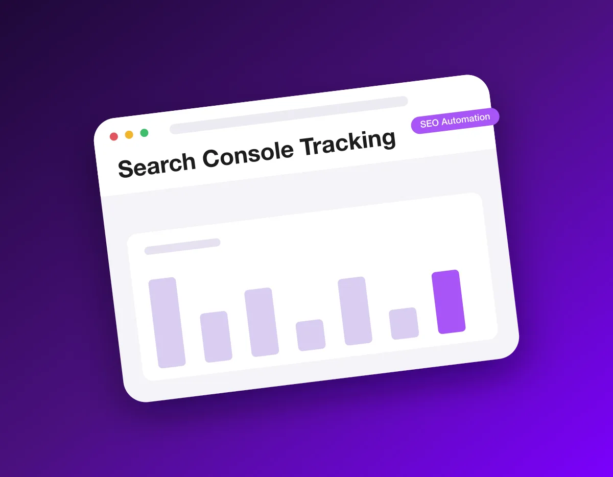 Real Google Search Console performance data, clicks, impressions and positions, displayed next to the SEO actions that drive it.