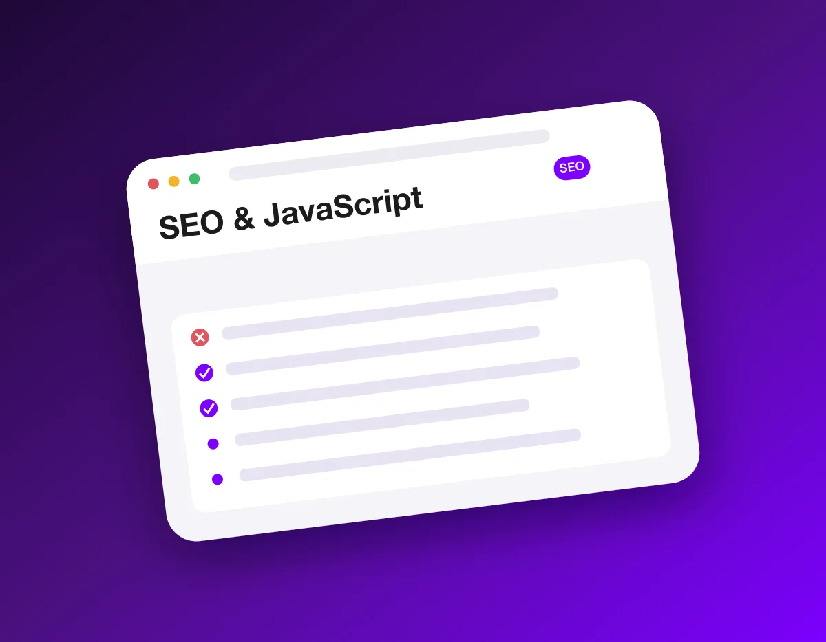 The two-wave JavaScript rendering process: Google reads an almost empty HTML shell first, then queues the page to run JavaScript later.