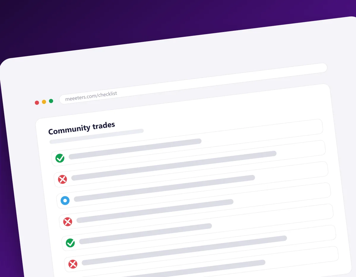 Community link trades with mixed outcomes
